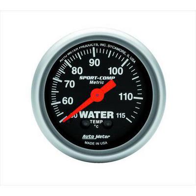 Auto Meter Sport-Comp Mechanical Metric Unit (Celsius) Water Temperature Gauge - 3332-M